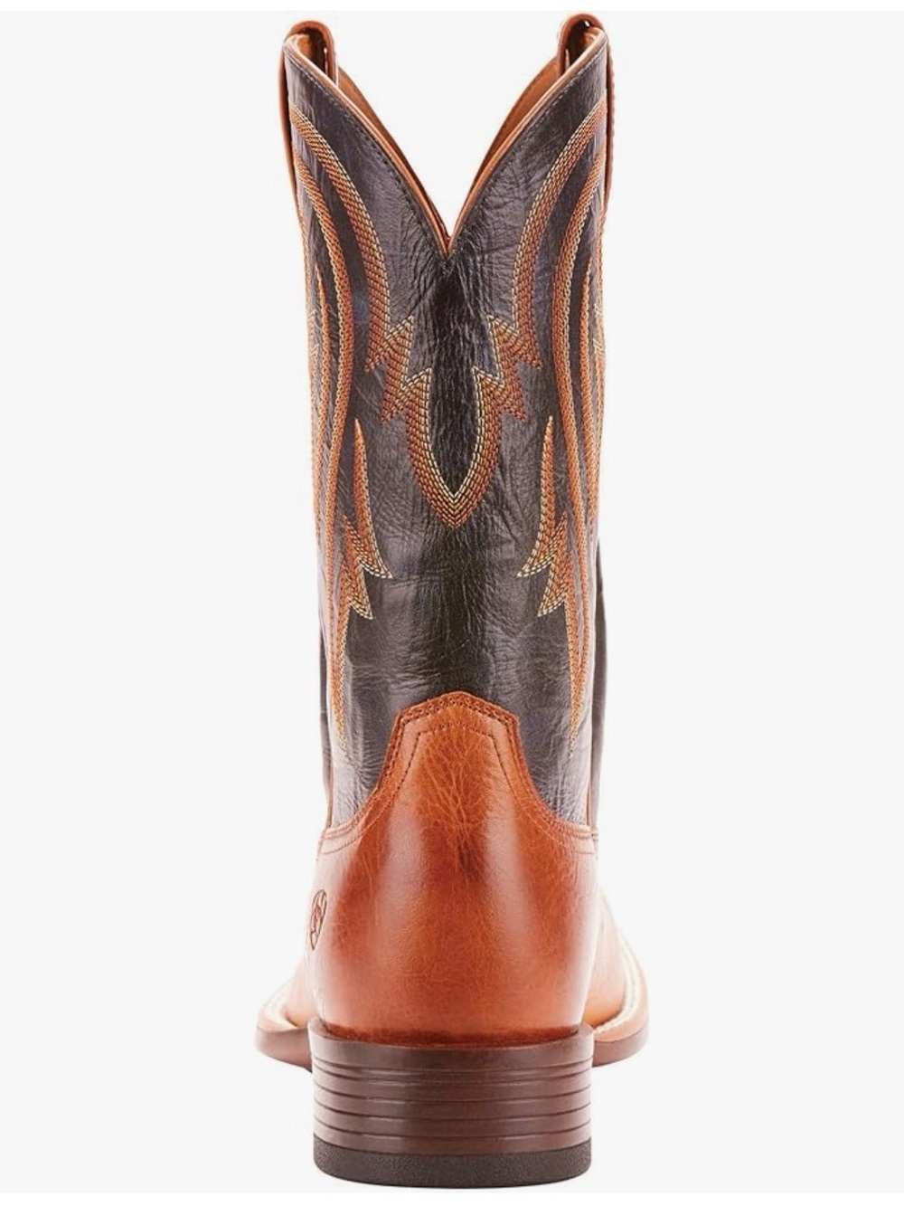 ARIAT Men’s Brown Leather Western Boots Dark Navy Embroidered Shaft Sz 13D NWT - Picture 15 of 15